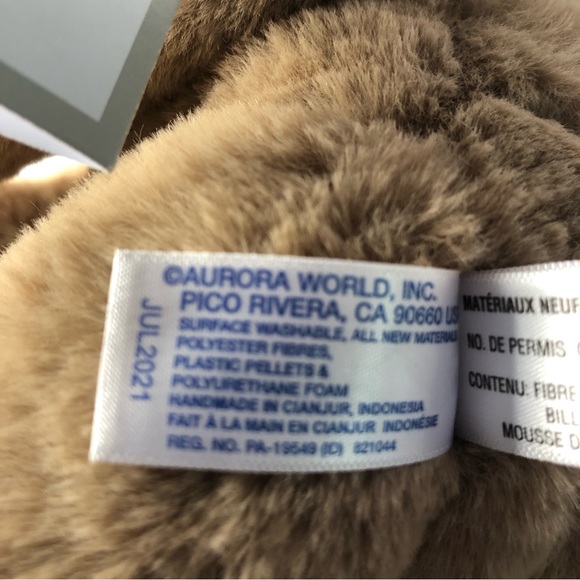 Aurora Steve the Sloth 12 inch Holiday Tartan Collection 2021 Plush Stuffed Toy - Picture 6 of 6